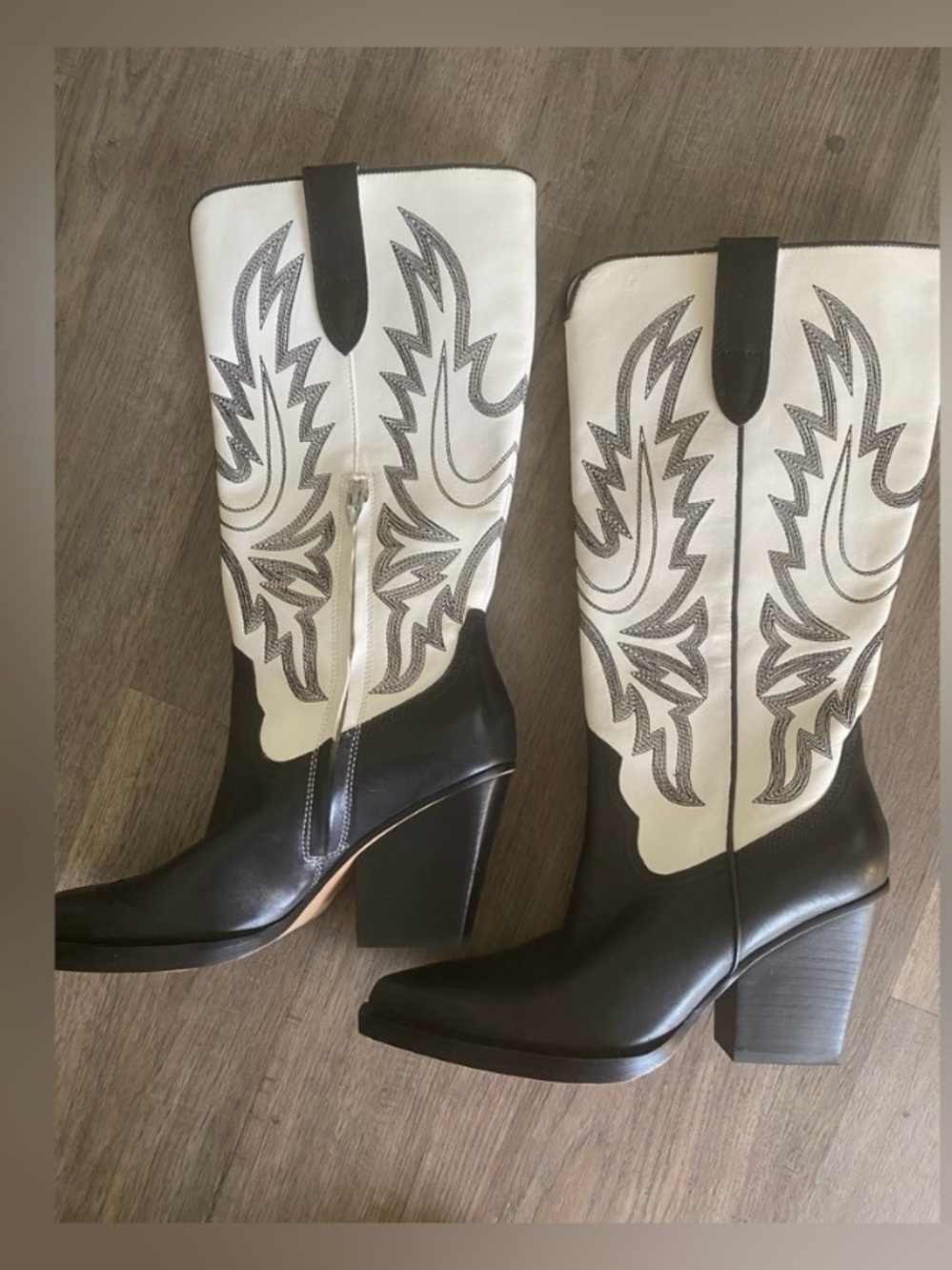 Dolce Vita Blanch black and white Western Boots excellent condition - Picture 2 of 5
